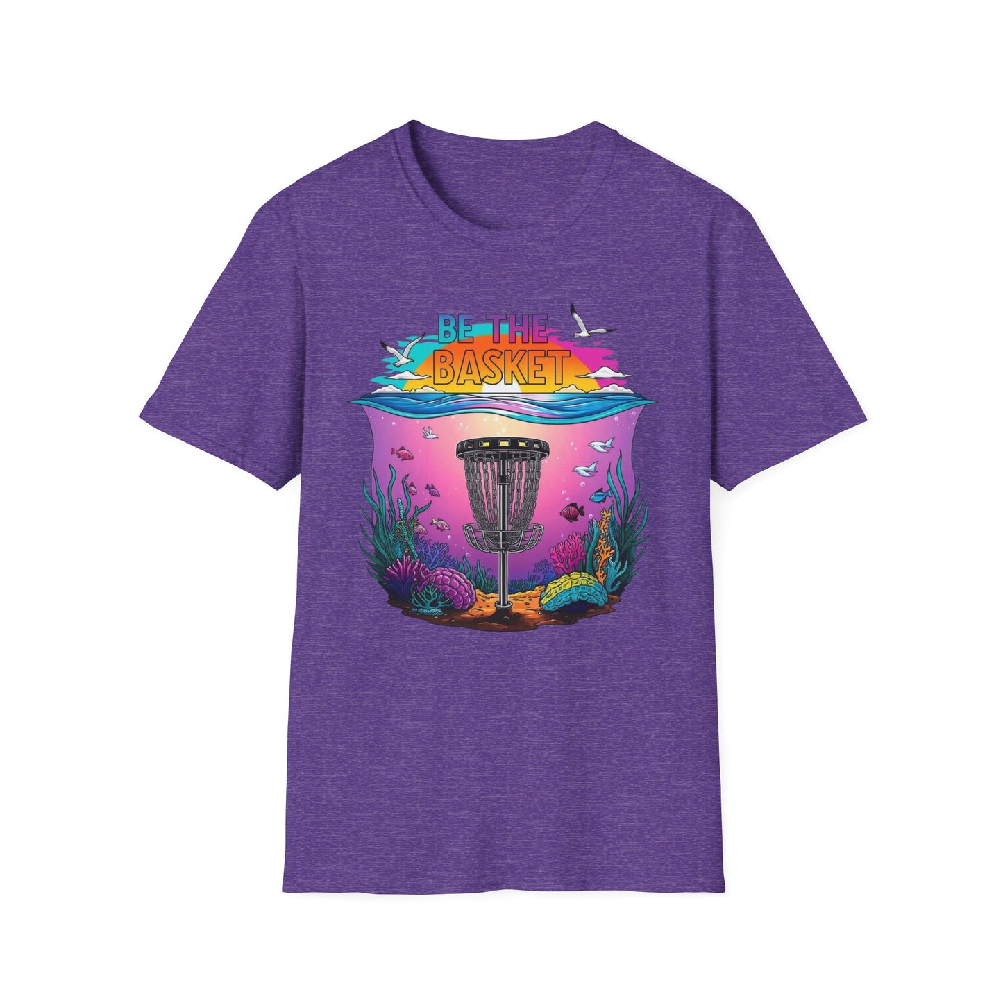 BE THE BASKET Disc Golf Underwater 1 Unisex T-Shirt- Perfect for Disc Golf Lovers