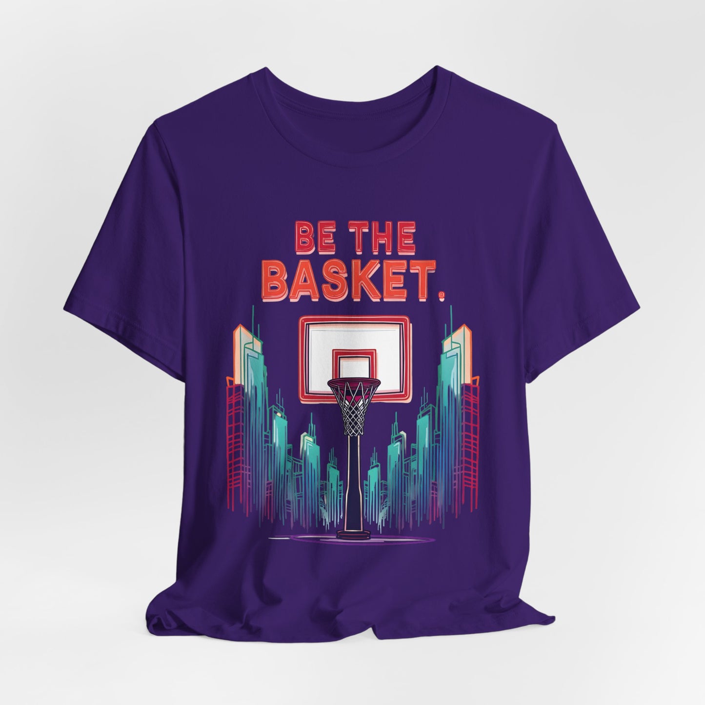 BE THE BASKET Basketball City Net Design 6, Unisex T-Shirt, Disc Golf Shirt