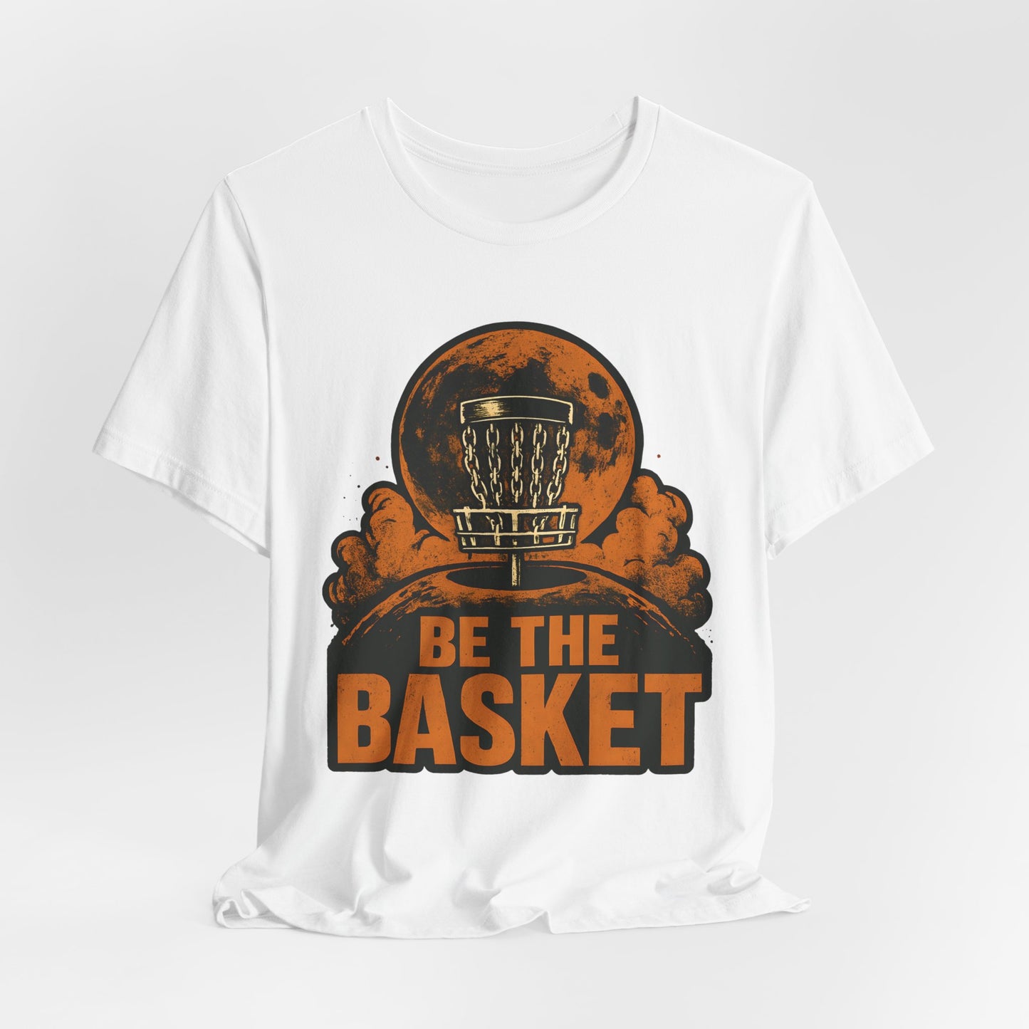 BE THE BASKET Disc Golf Moon 3, Unisex T-Shirt, Disc Golf Shirt