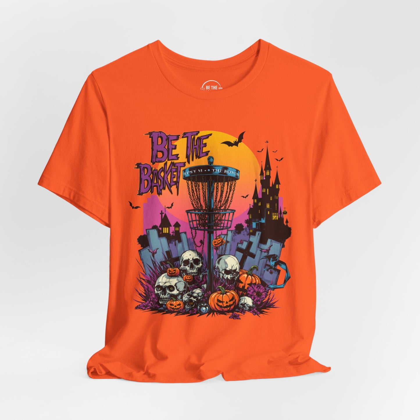 BE THE BASKET Disc Golf Halloween Design 15, Disc Golf Unisex T-Shirt