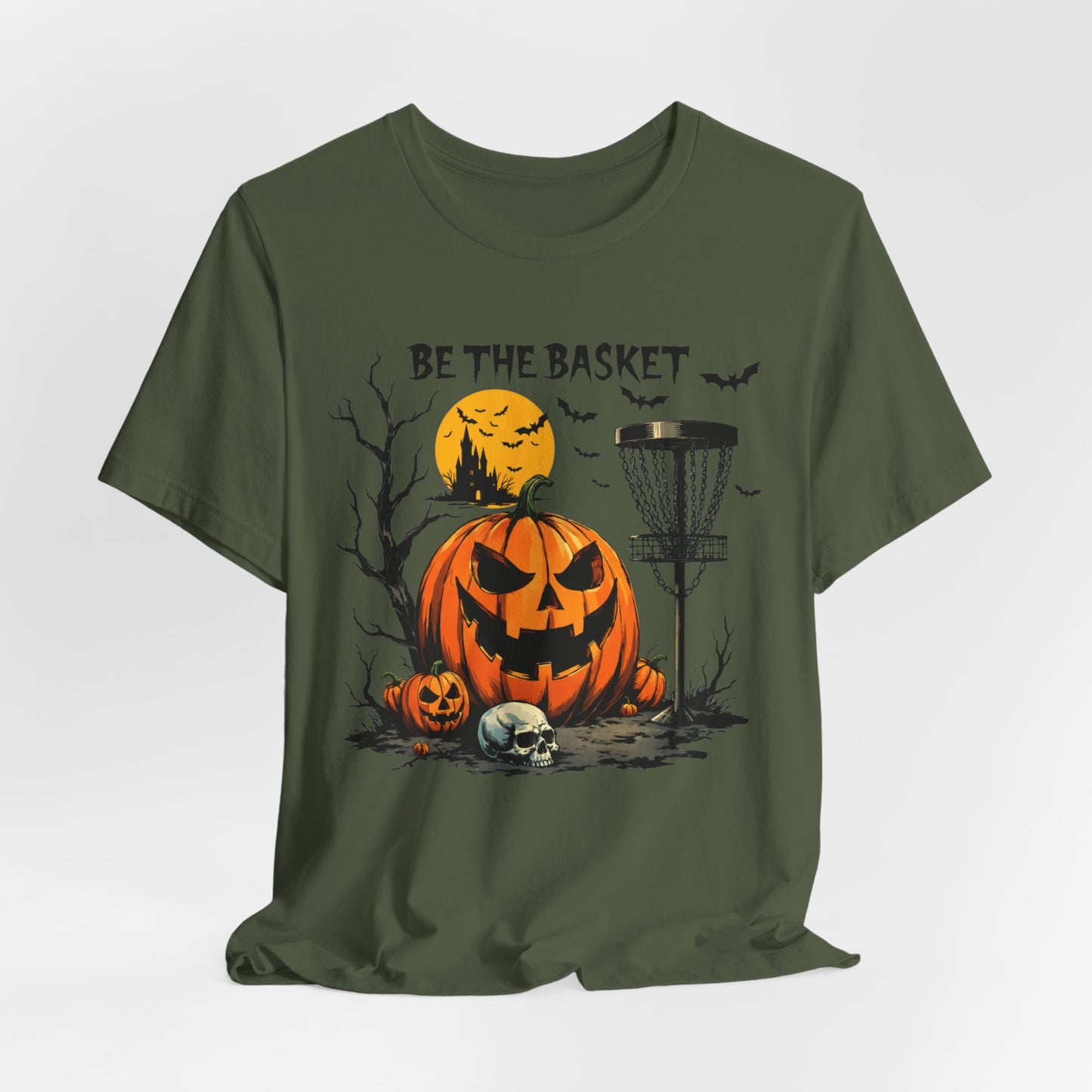 BE THE BASKET Disc Golf Halloween Design 5, Disc Golf Unisex T-Shirt