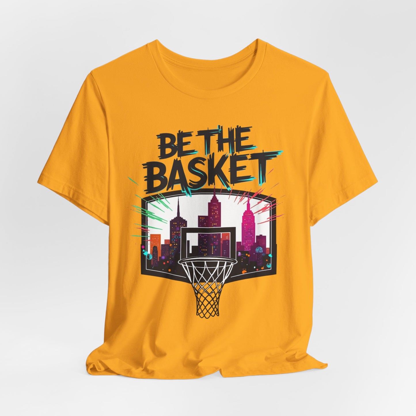 BE THE BASKET Skyline 5 Basketball Unisex T-Shirt, Basketball Shirt
