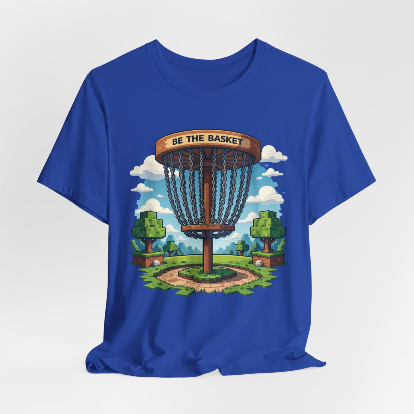BE THE BASKET Disc Golf Minecraft 1, Unisex T-Shirt