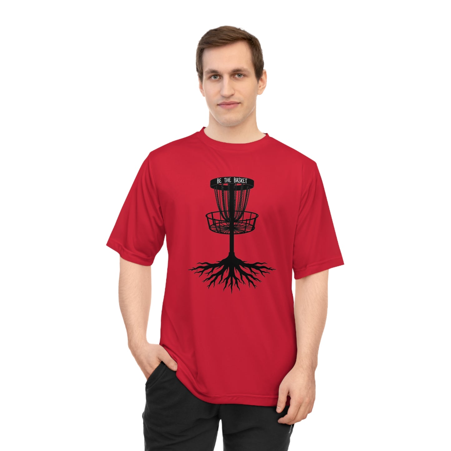 BE THE BASKET Disc Golf Tree Of Life , Unisex Performance T-Shirt, Disc Golf Shirt