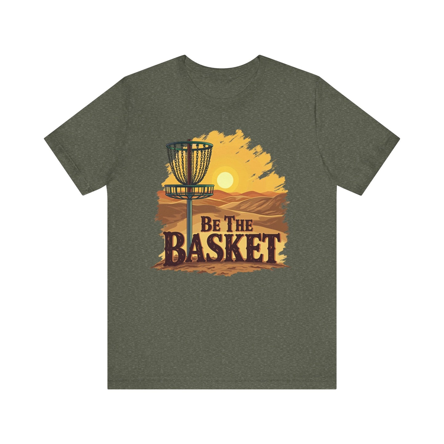 Be The Basket Brand - Desert Style - Soft Unisex T-shirt, Disc Golf Shirt, Cool T-Shirt DISC GOLF SHIRT