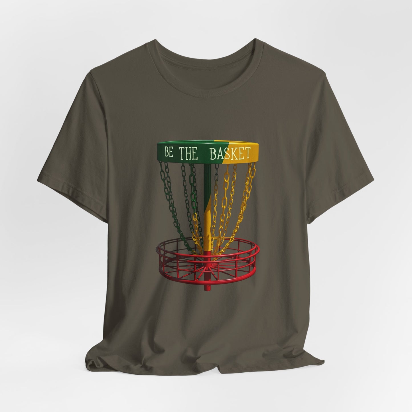 BE THE BASKET Disc Golf Rasta 2 Design, Unisex T-Shirt, Disc Golf Shirt