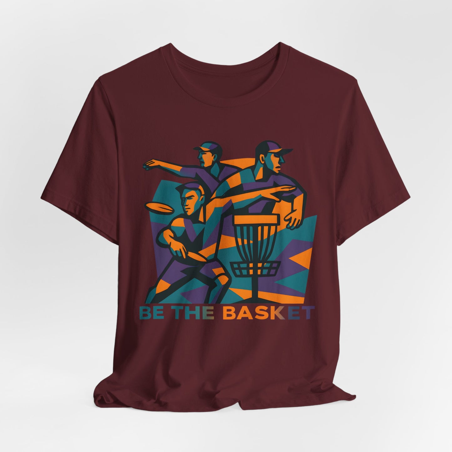BE THE BASKET Disc Golf Art 2, Unisex T-Shirt, Disc Golf Shirt