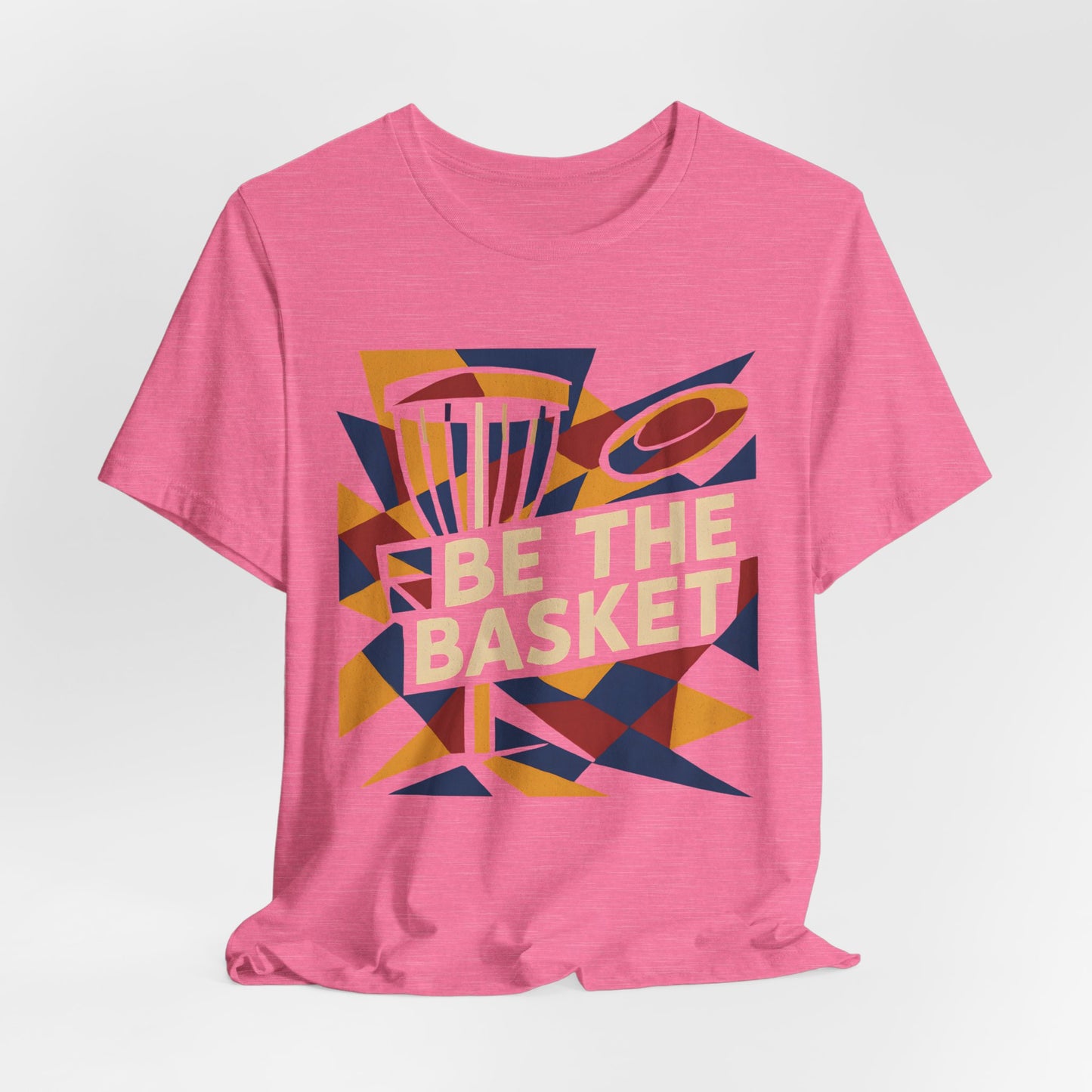 BE THE BASKET Disc Golf Basket Abstract 6, Unisex T-Shirt, Disc Golf Shirt