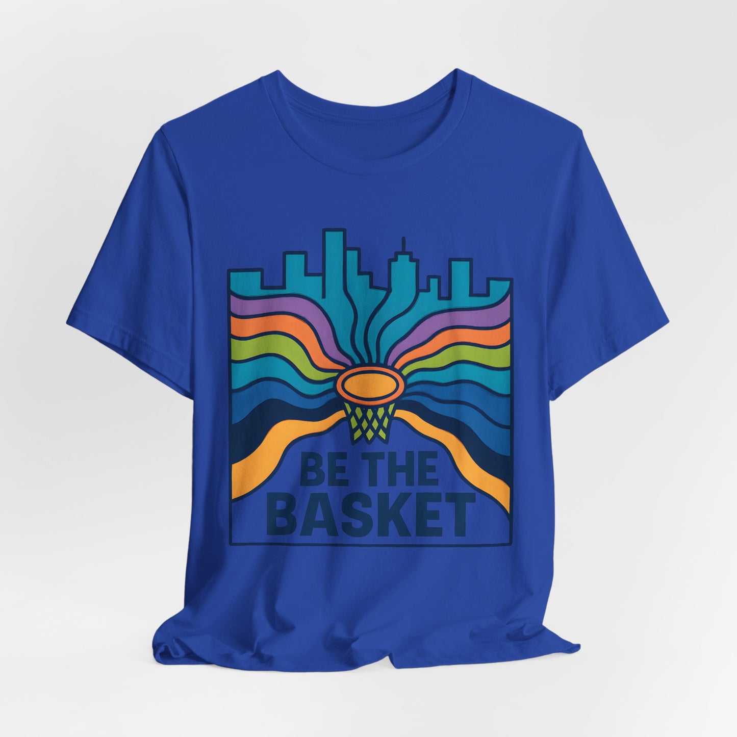 BE THE BASKET Basketball Goal Art Design 3, Unisex T-Shirt, Disc Golf Shirt