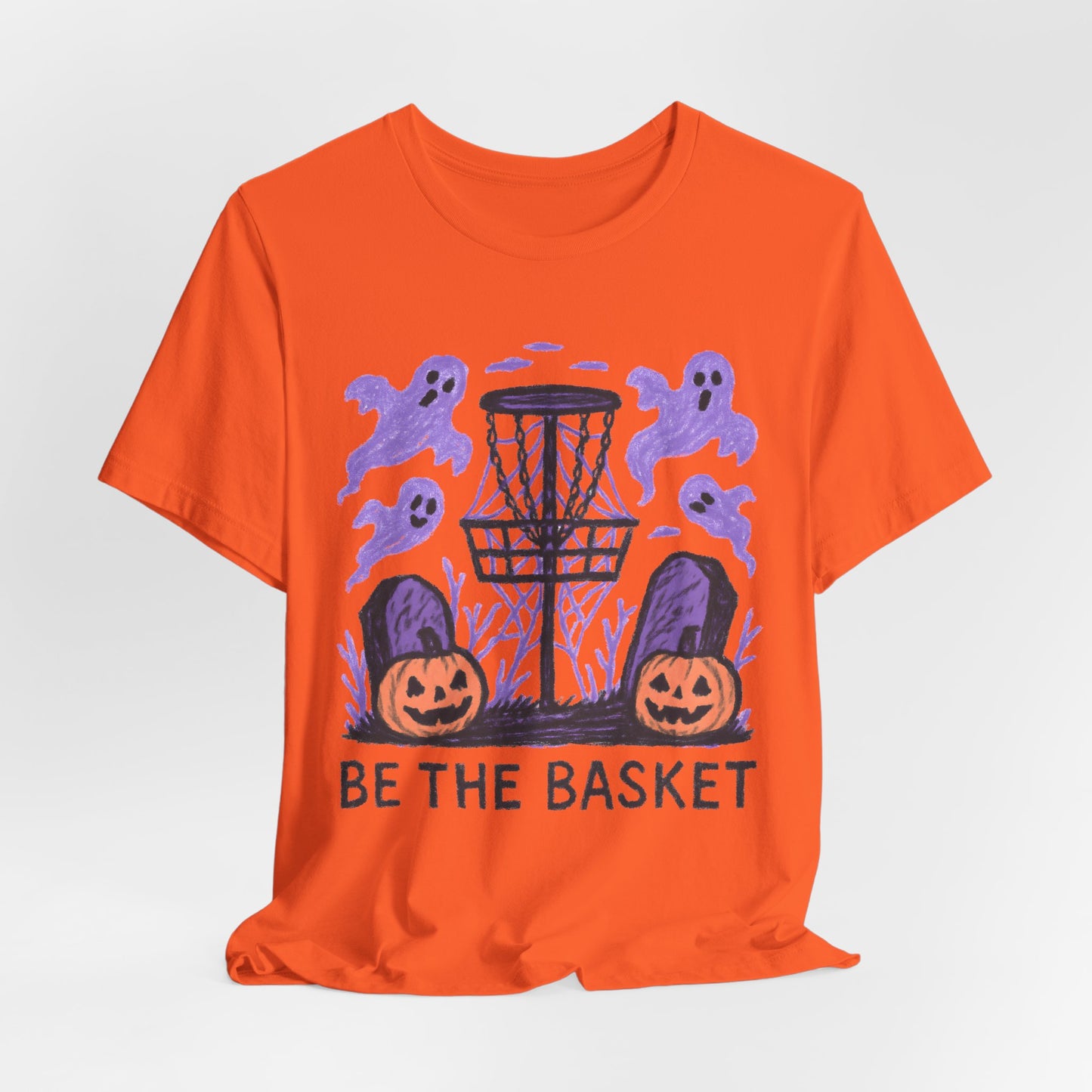 BE THE BASKET Disc Golf Halloween Design 8, Disc Golf Unisex T-Shirt