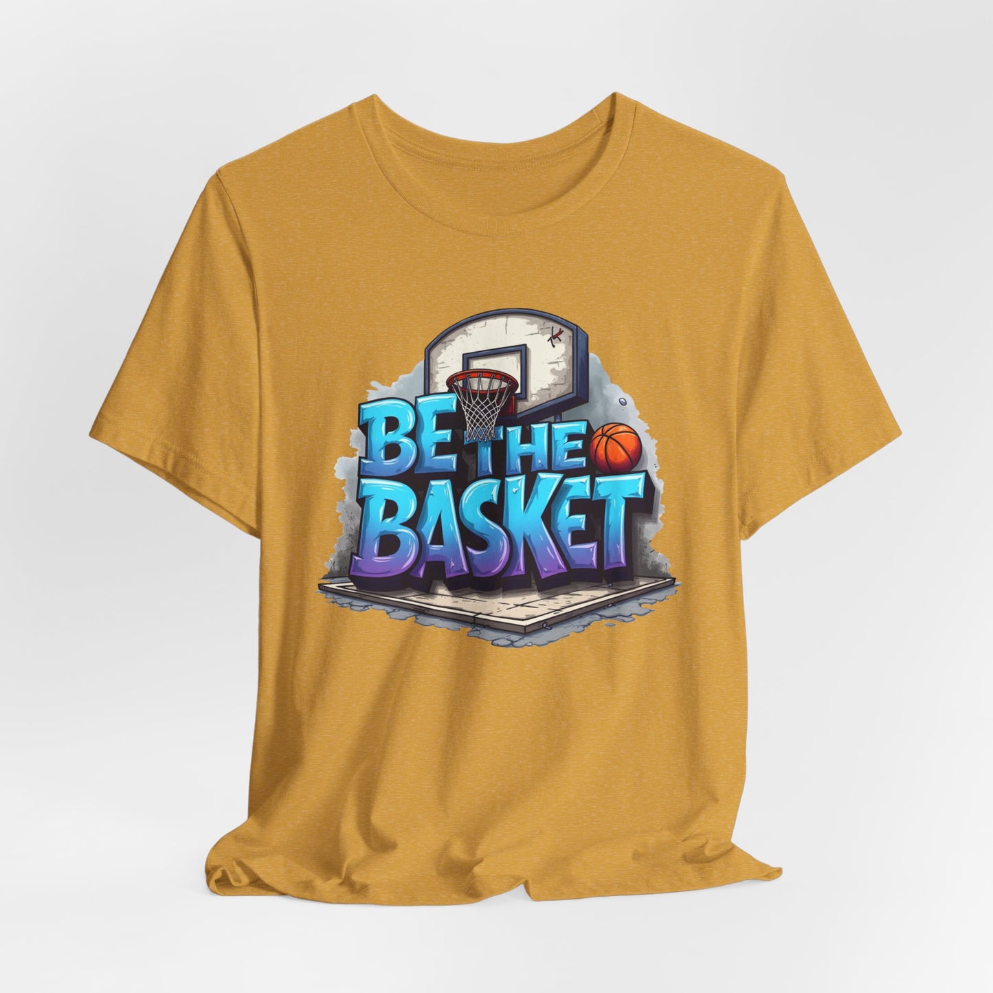 BE THE BASKET Basketball Graffiti Design 2 , Unisex T-Shirt, Basketball T-Shirt