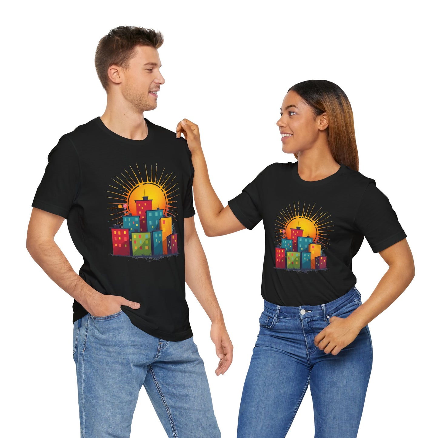 Sunny City Design Unisex T-Shirt, Happy Feel-Good Shirt