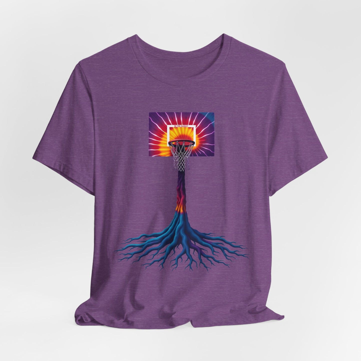 BE THE BASKET Basketball colorful Tree of Life- Soft Unisex T-shirt, Cool T-Shirt