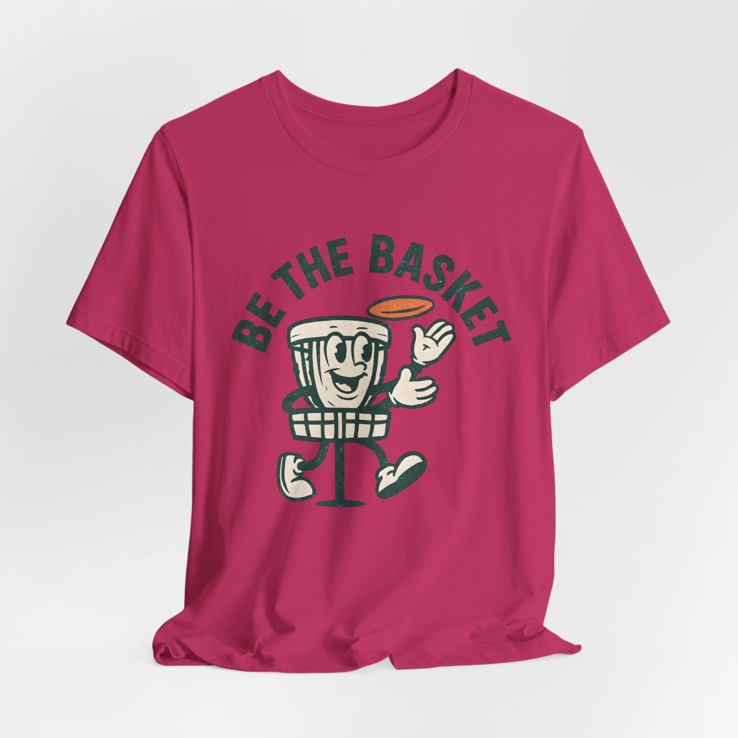 BE THE BASKET Disc Golf Basket Guy, Unisex T-Shirt