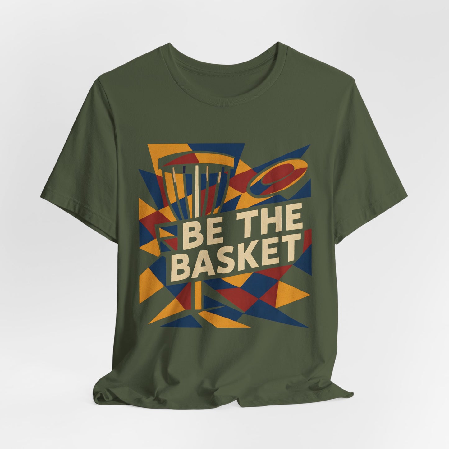 BE THE BASKET Disc Golf Basket Abstract 6, Unisex T-Shirt, Disc Golf Shirt