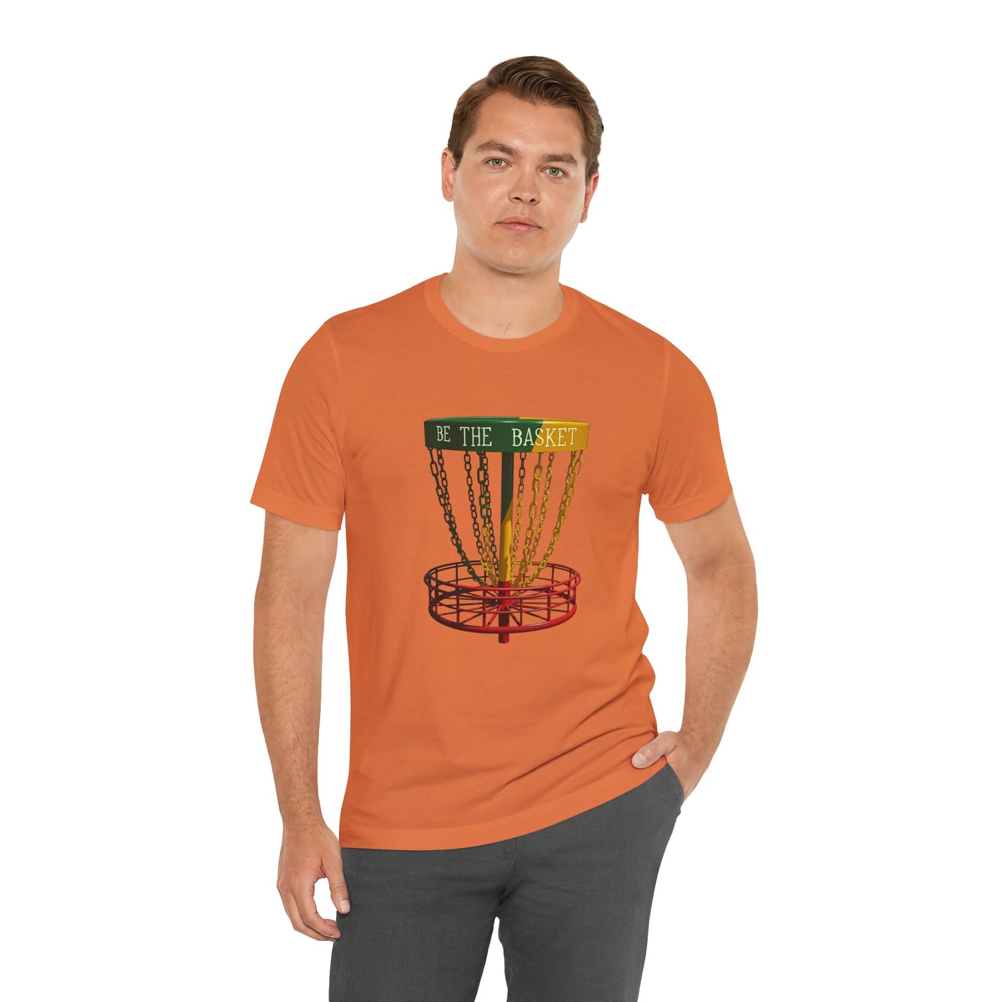 BE THE BASKET Disc Golf Rasta 2 Design, Unisex T-Shirt, Disc Golf Shirt