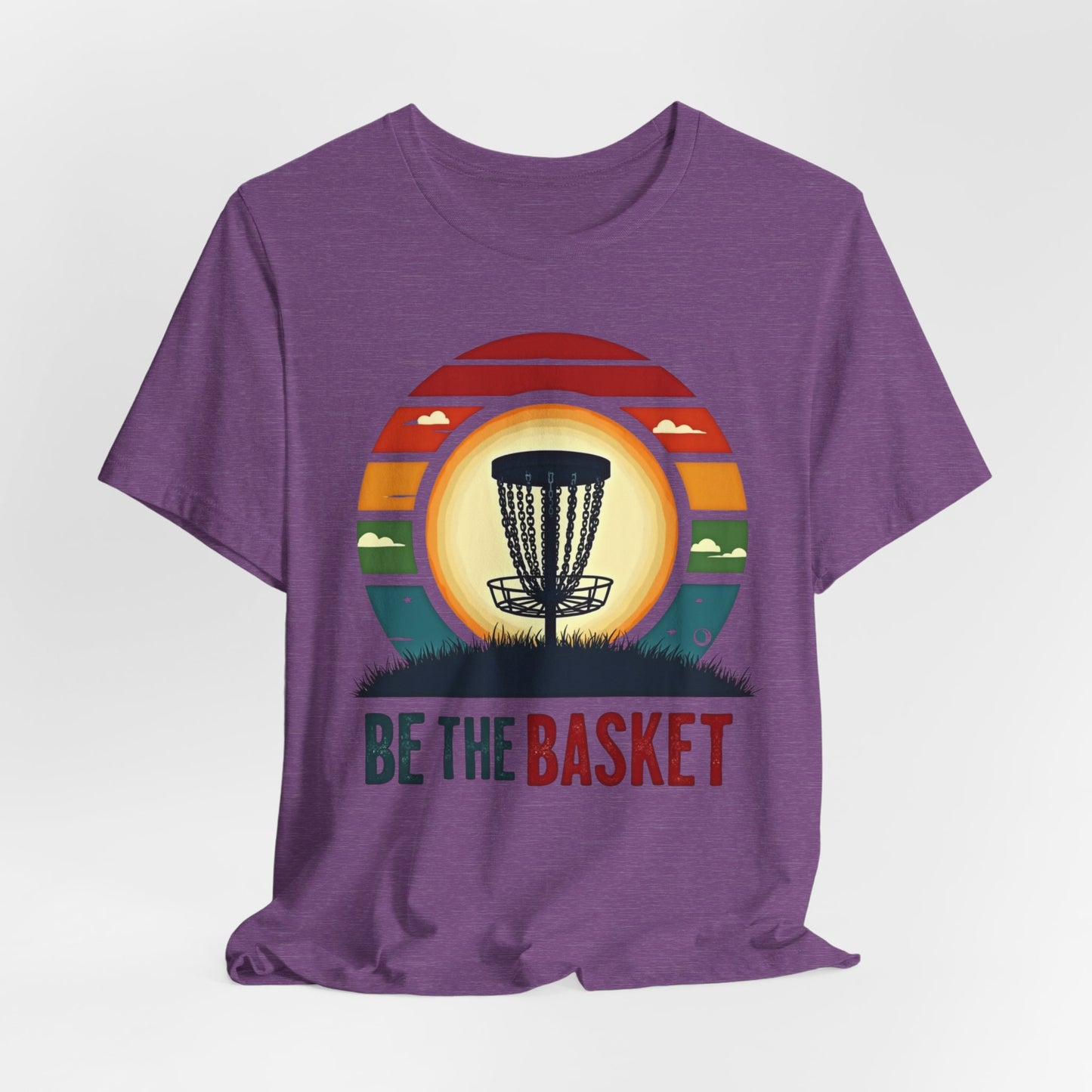 BE THE BASKET Disc Golf Retro 1, Unisex T-Shirt, Disc Golf Shirt