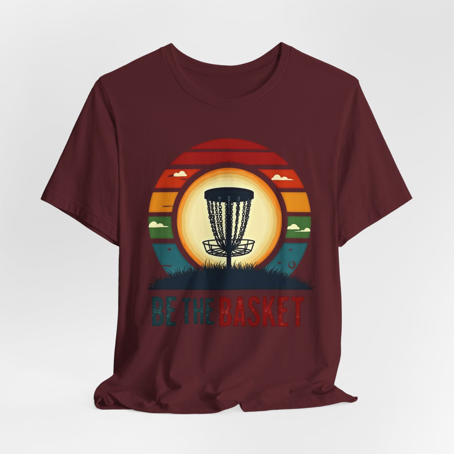 BE THE BASKET Disc Golf Retro 1, Unisex T-Shirt, Disc Golf Shirt