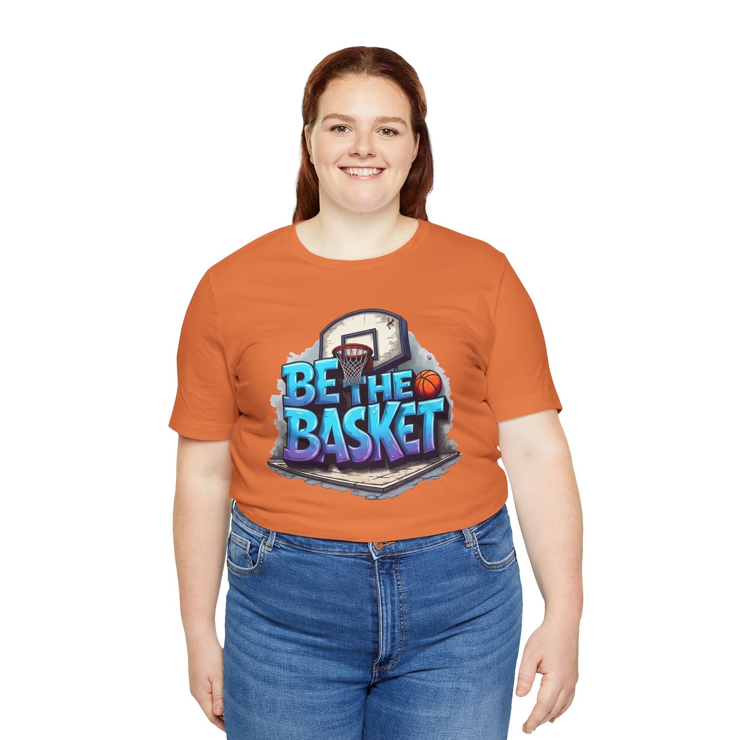 BE THE BASKET Basketball Graffiti Design 2 , Unisex T-Shirt, Basketball T-Shirt