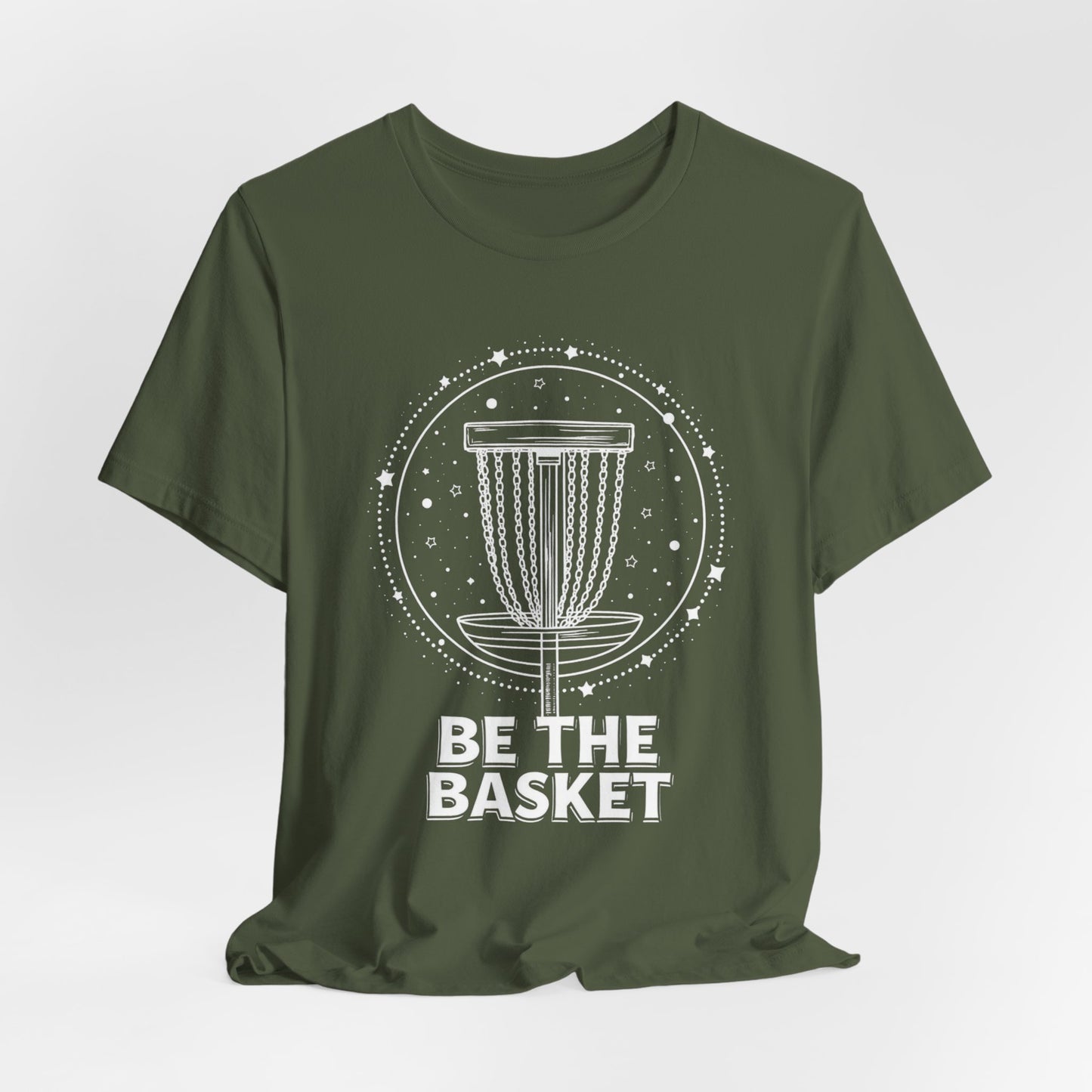 BE THE BASKET Disc Golf Space 3, Unisex T-Shirt