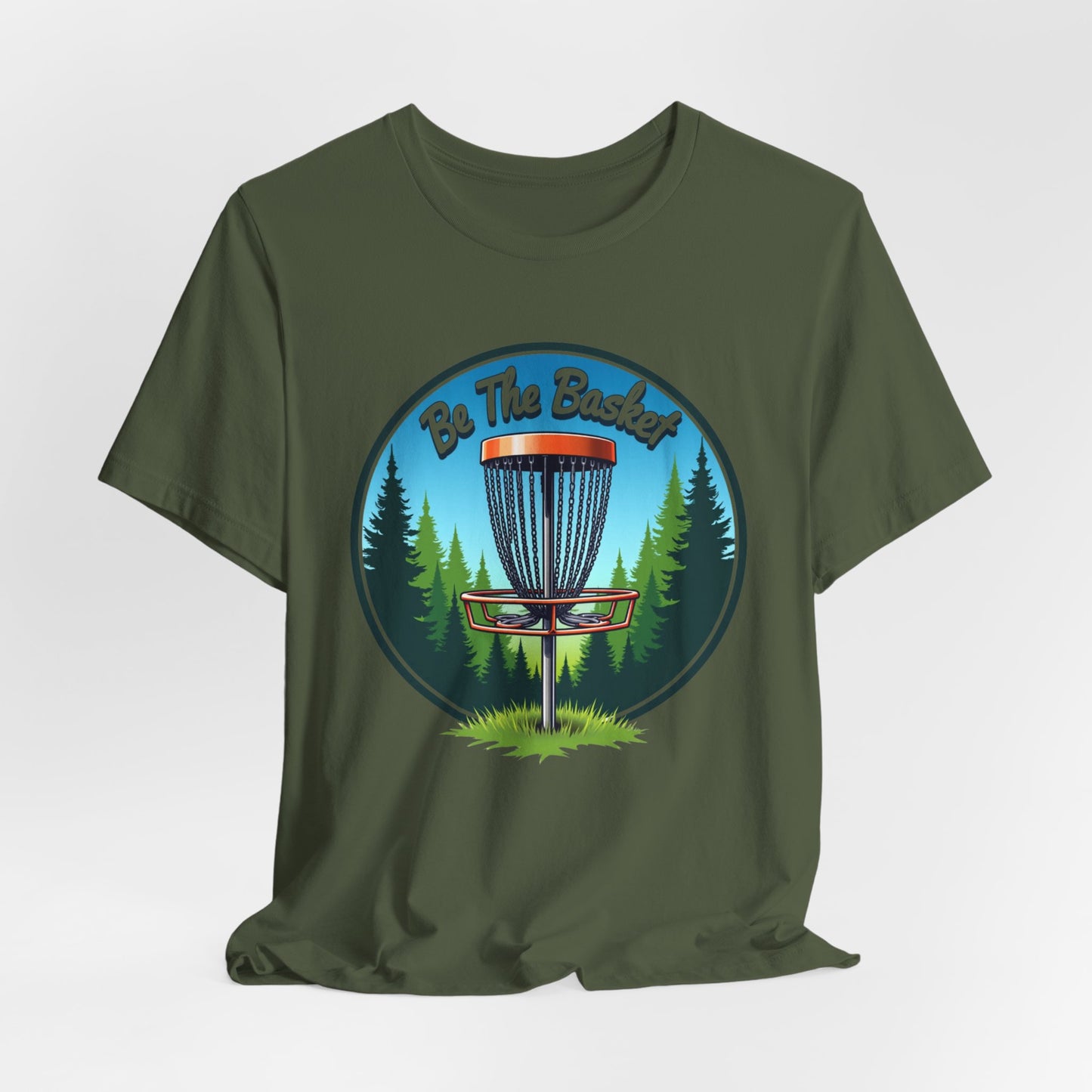 BE THE BASKET Disc Golf Nature Design 2, Unisex T-Shirt, Disc GolfT-Shirt