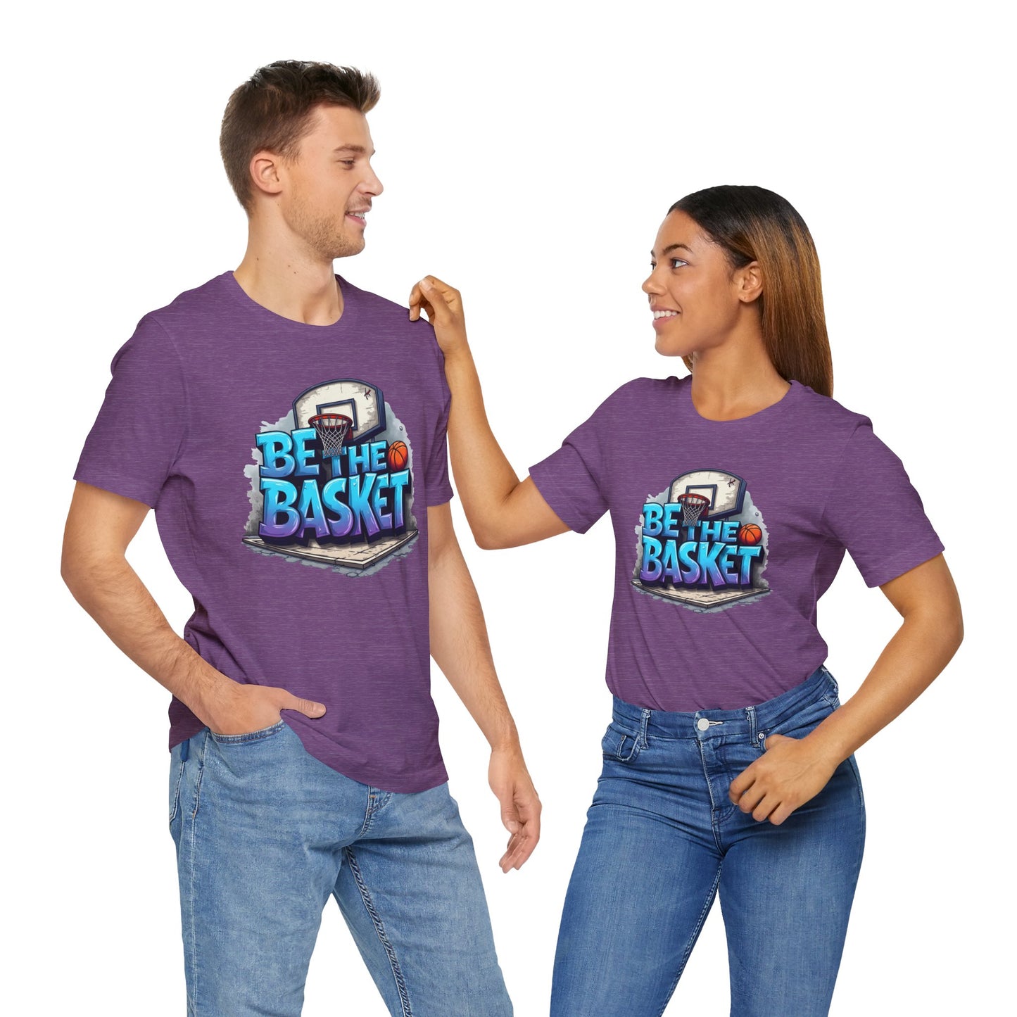 BE THE BASKET Basketball Graffiti Design 2 , Unisex T-Shirt, Basketball T-Shirt