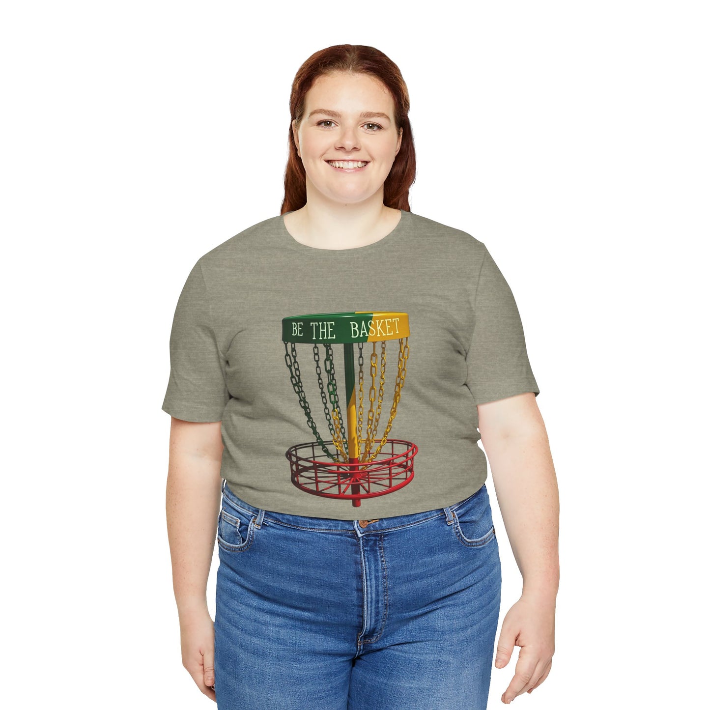 BE THE BASKET Disc Golf Rasta 2 Design, Unisex T-Shirt, Disc Golf Shirt