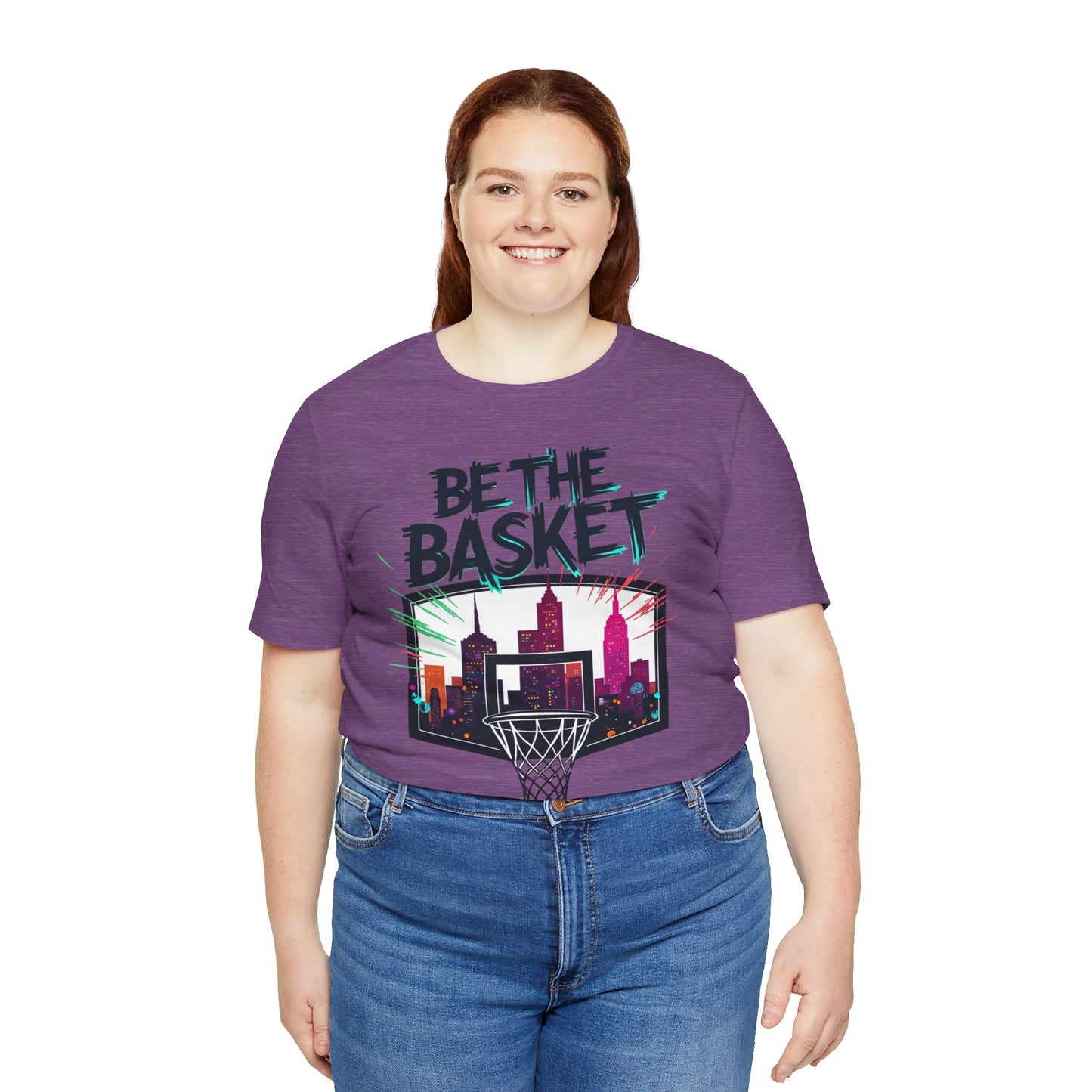 BE THE BASKET Skyline 5 Basketball Unisex T-Shirt, Basketball Shirt