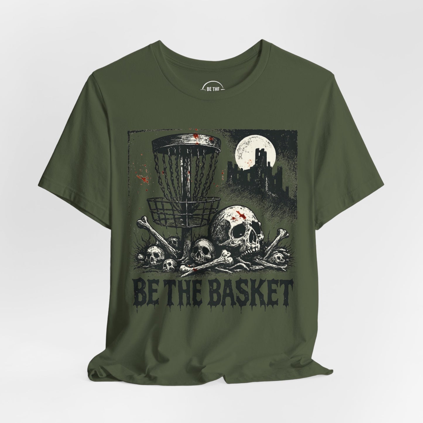 BE THE BASKET Disc Golf Halloween Design 6, Disc Golf Unisex T-Shirt