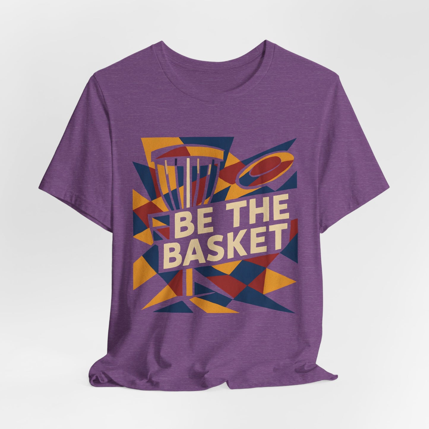 BE THE BASKET Disc Golf Basket Abstract 6, Unisex T-Shirt, Disc Golf Shirt