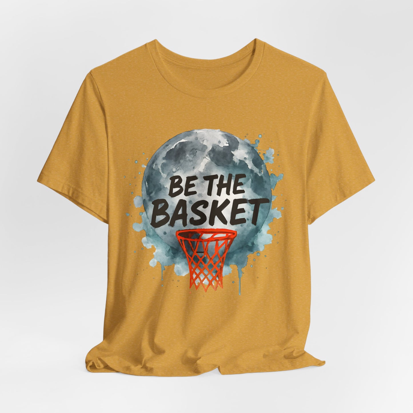 BE THE BASKET Basketball Watercolor Design 2, Basketball Unisex T-Shirt