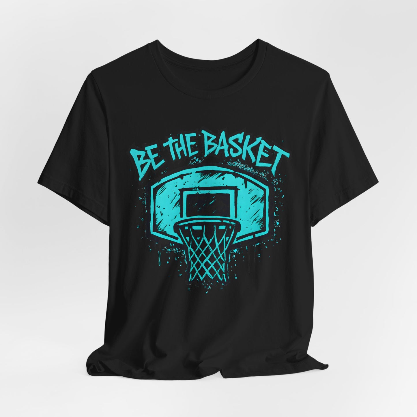 BE THE BASKET Basketball Graffiti Blue 2, Basketball Unisex T-Shirt