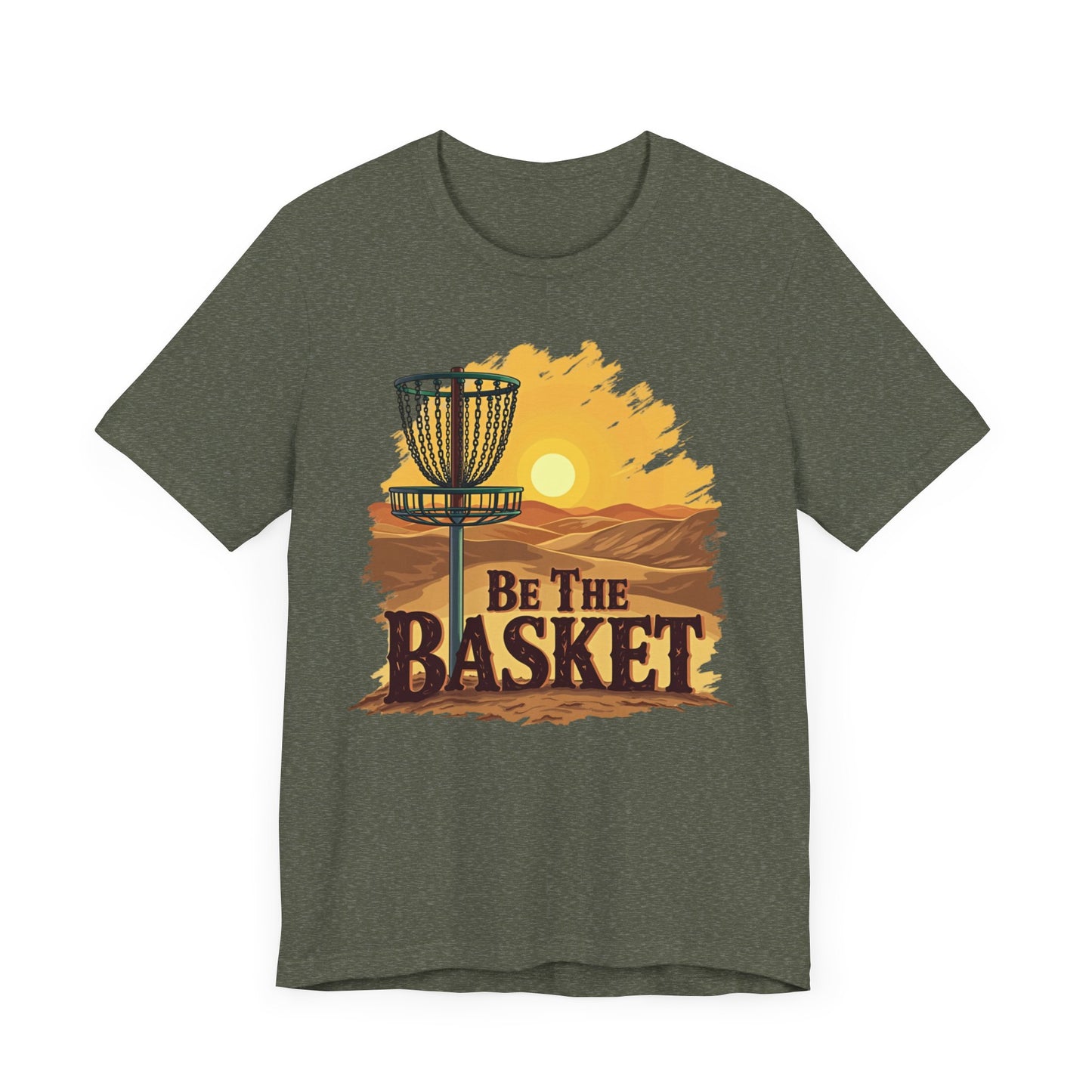 Be The Basket Brand - Desert Style - Soft Unisex T-shirt, Disc Golf Shirt, Cool T-Shirt DISC GOLF SHIRT