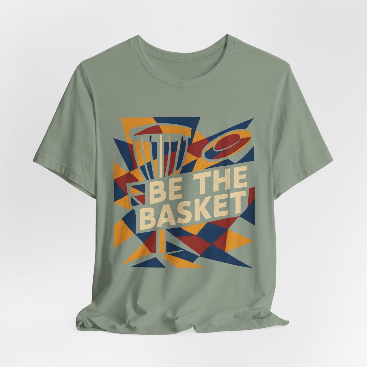 BE THE BASKET Disc Golf Basket Abstract 6, Unisex T-Shirt, Disc Golf Shirt