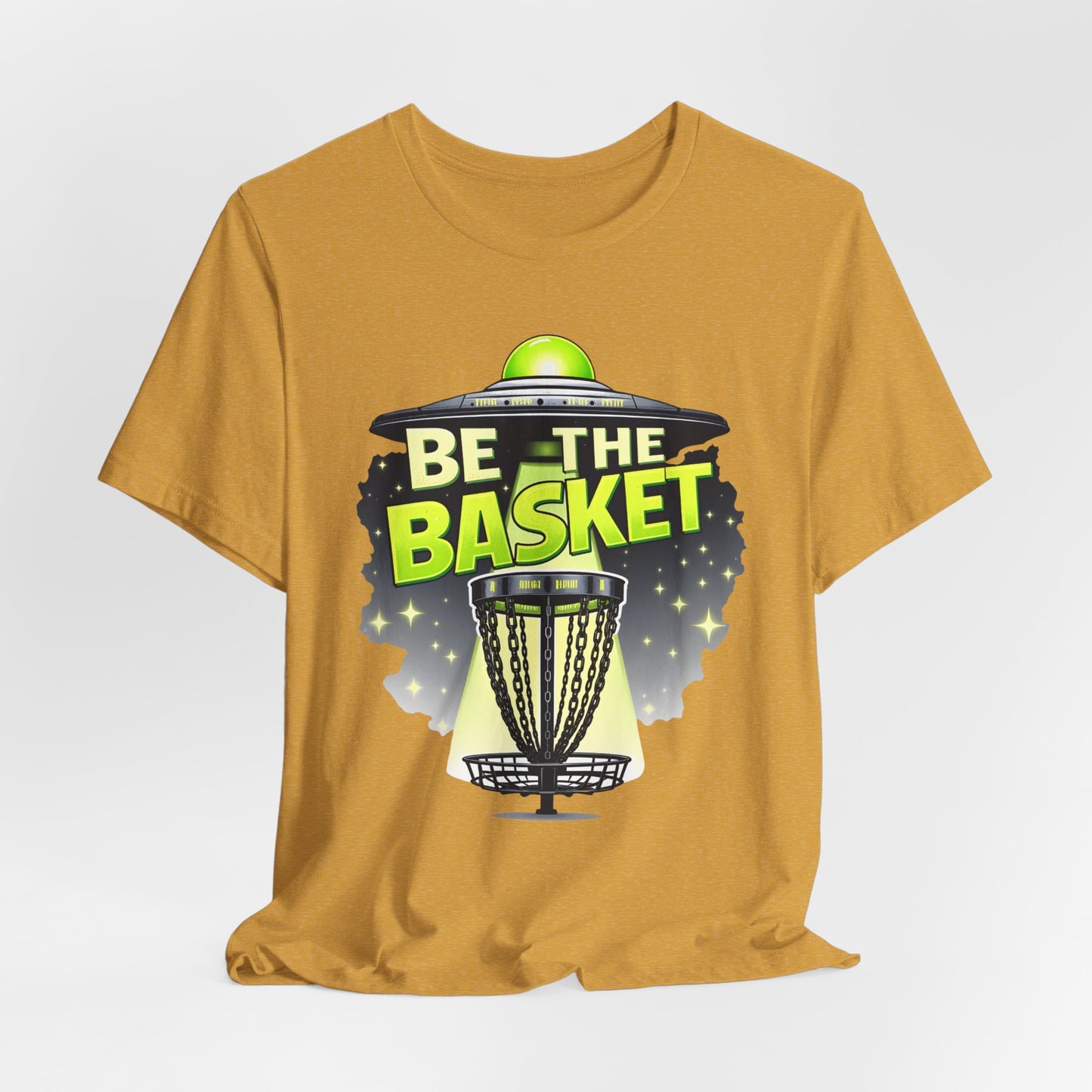 BE THE BASKET Disc Golf Beam Me Up 1, Unisex T-Shirt, Disc Golf Shirt