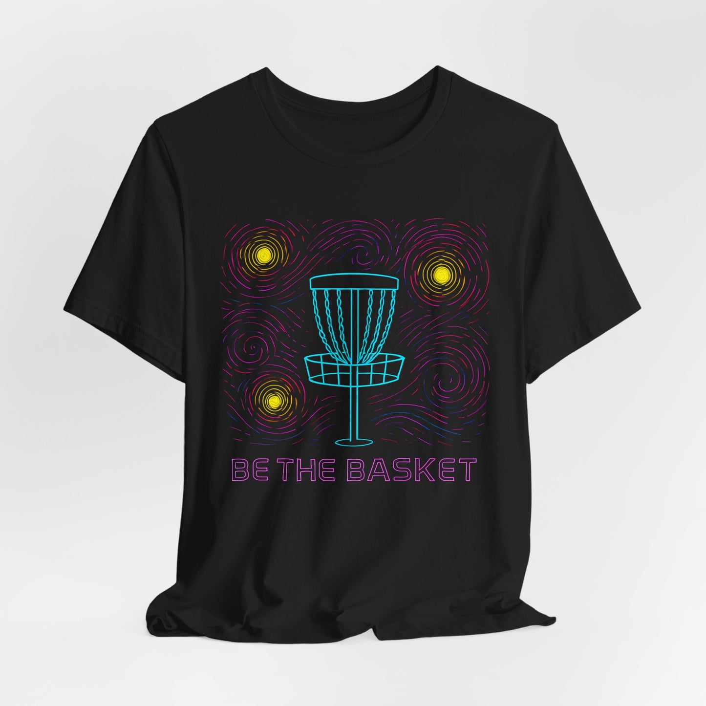BE THE BASKET Disc Golf Van Gogh 3, Unisex T-Shirt, Disc Golf Shirt