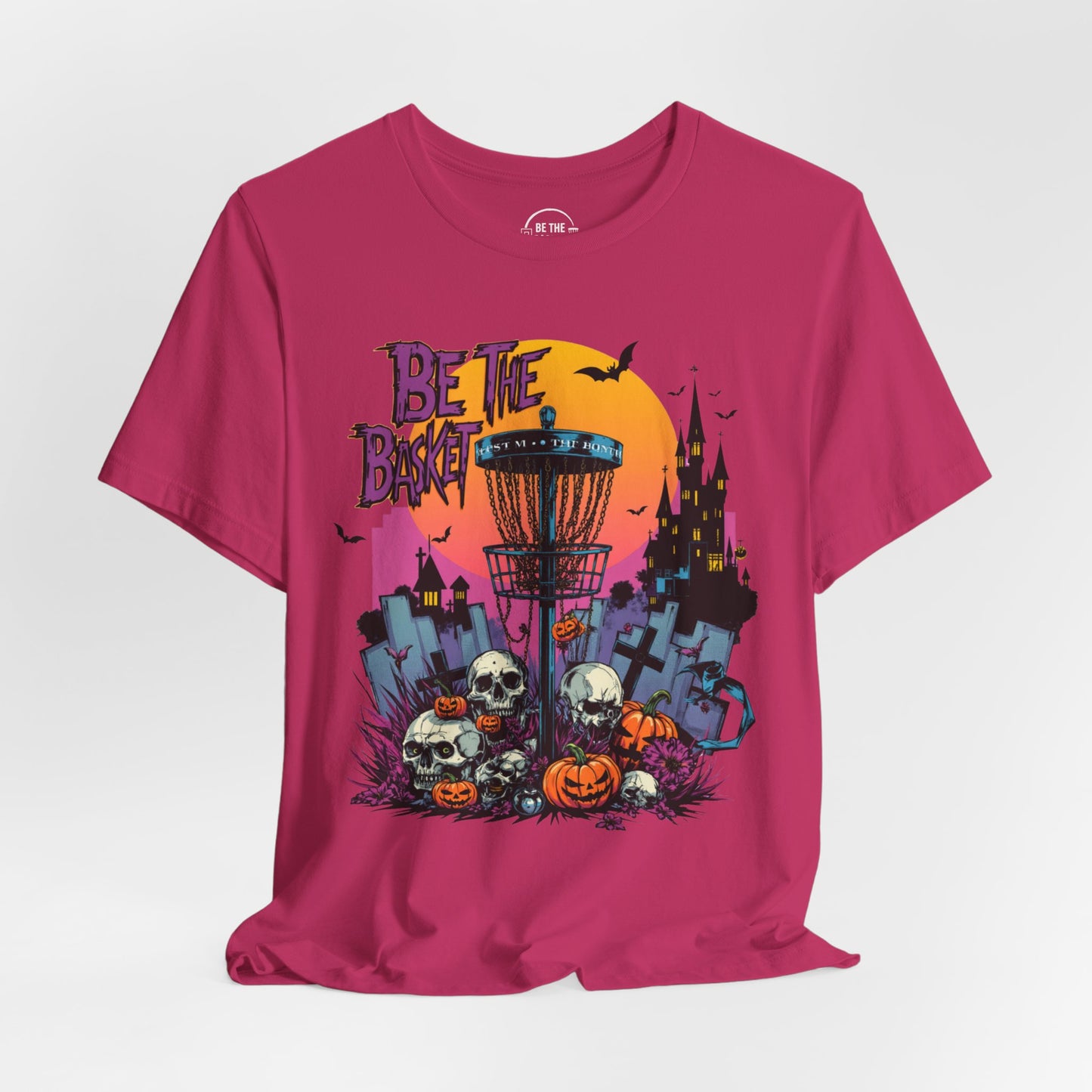 BE THE BASKET Disc Golf Halloween Design 15, Disc Golf Unisex T-Shirt