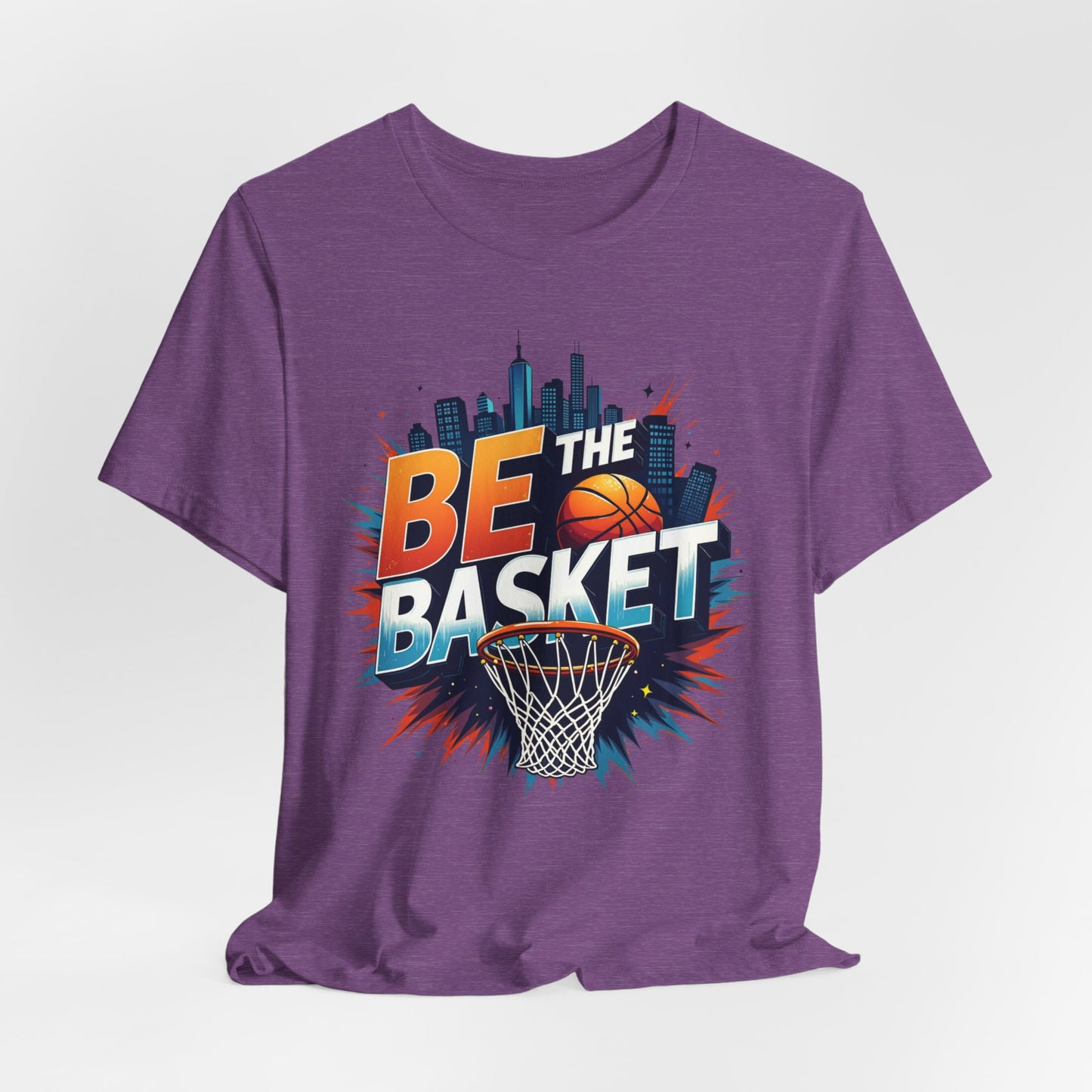 BE THE BASKET Skyline Basketball Unisex T-Shirt, Basketball Shirt