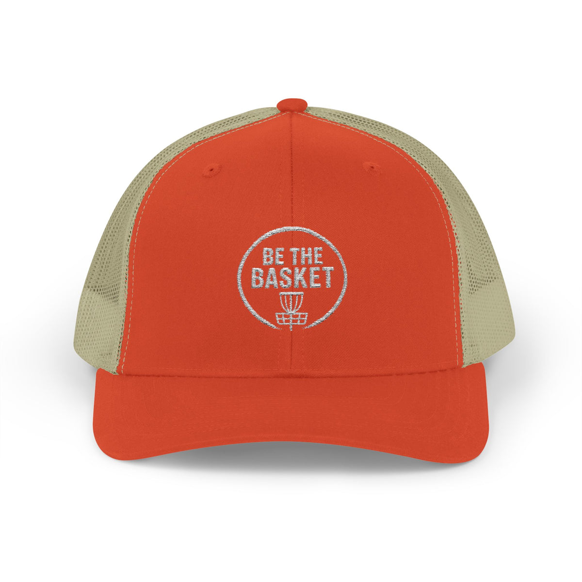 BE THE BASKET - 6606 Snapback Trucker Cap — Vintage Disc Golf Hat