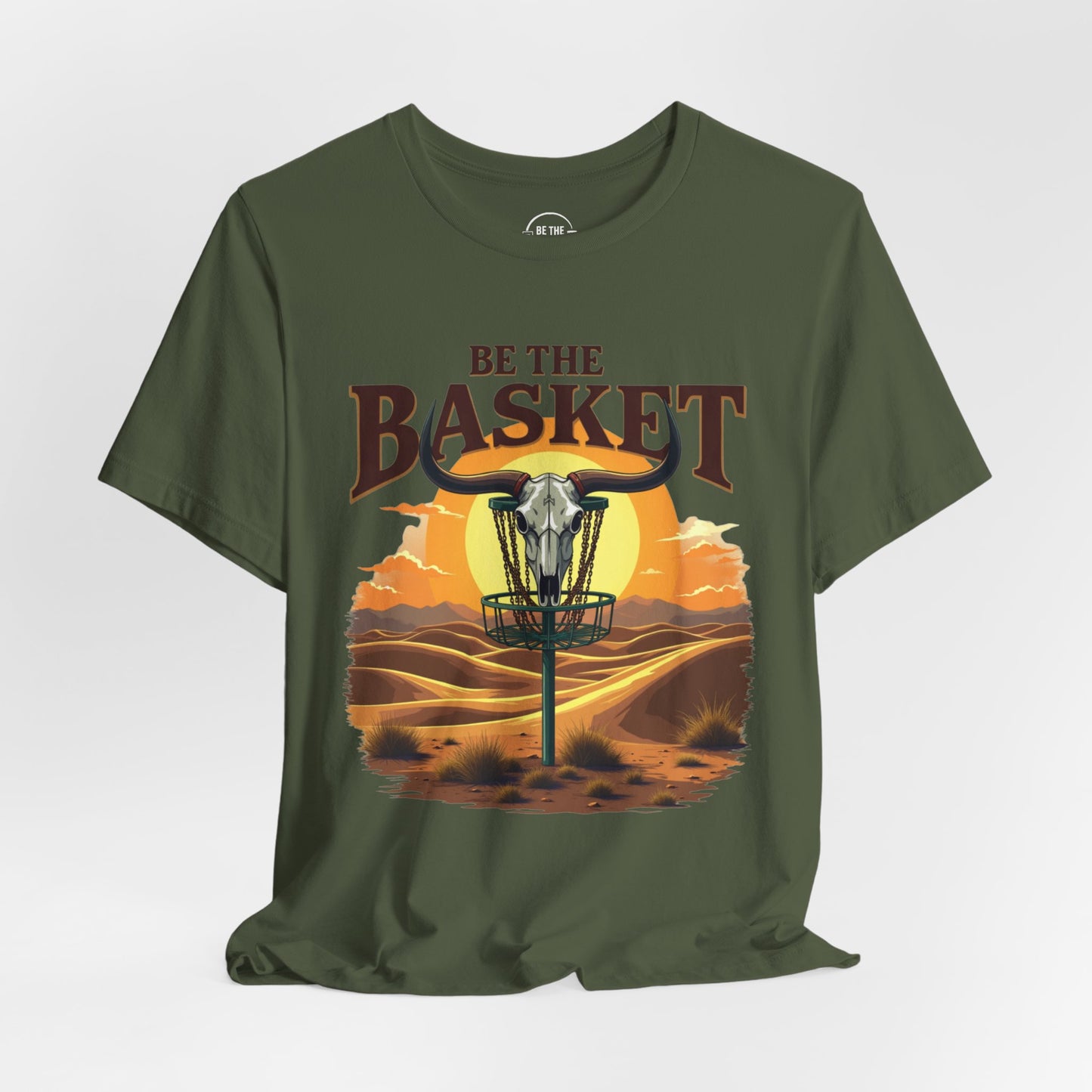 BE THE BASKET Desert Design - Disc Golf Unisex T-Shirt
