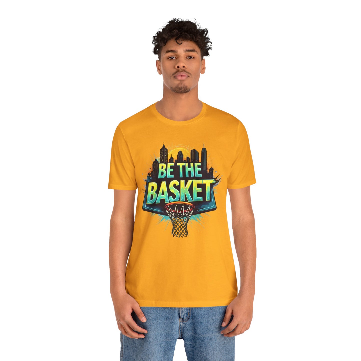 BE THE BASKET Skyline 4 Basketball Unisex T-Shirt, Basketball Shirt