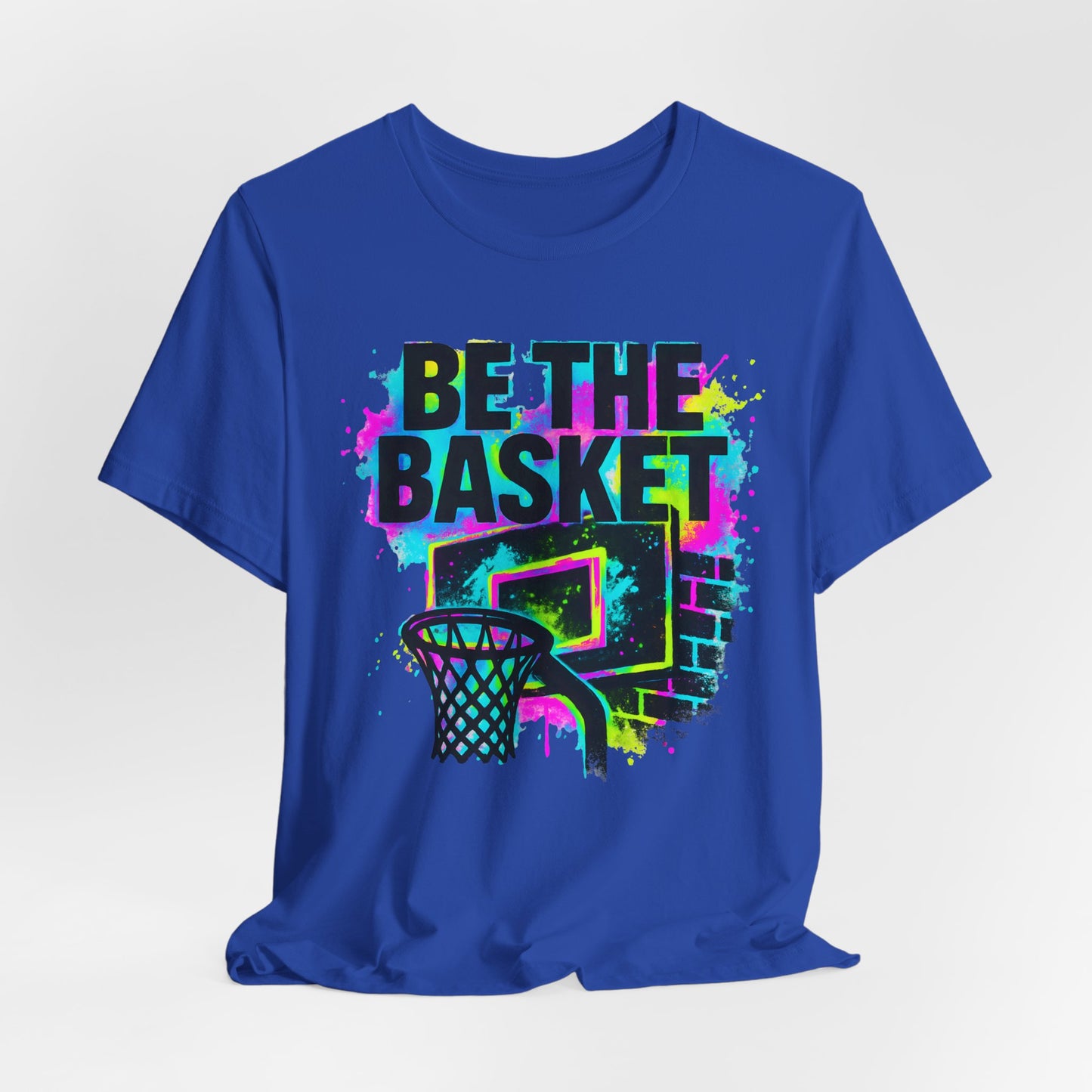 BE THE BASKET Basketball Goal Colorful 5, Unisex T-Shirt, Disc Golf Shirt