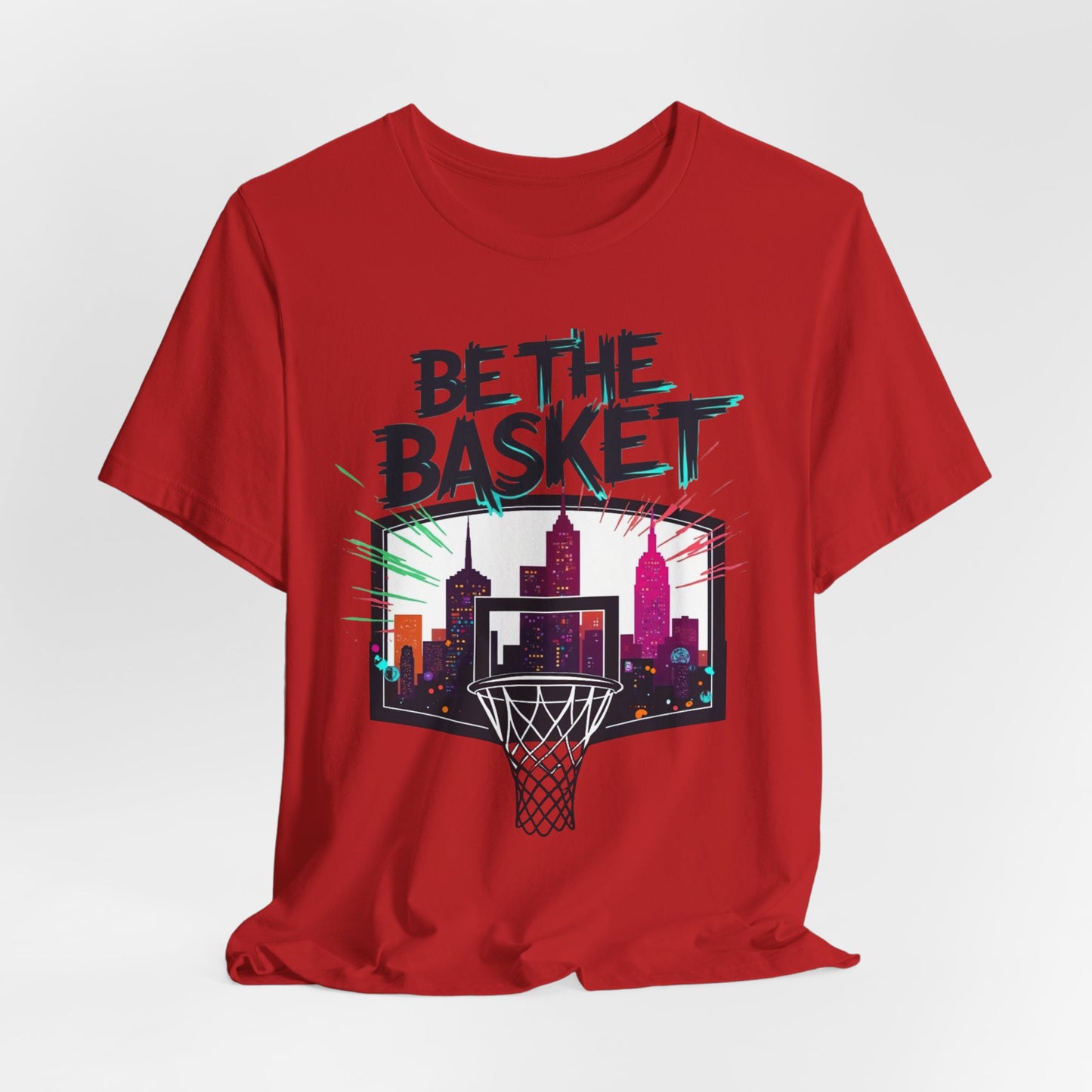 BE THE BASKET Skyline 5 Basketball Unisex T-Shirt, Basketball Shirt