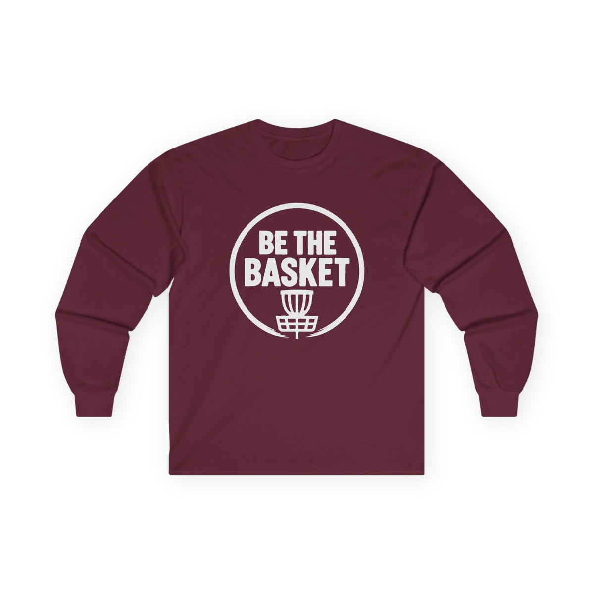 BE THE BASKET Disc Golf Logo Long Sleeve Shirt