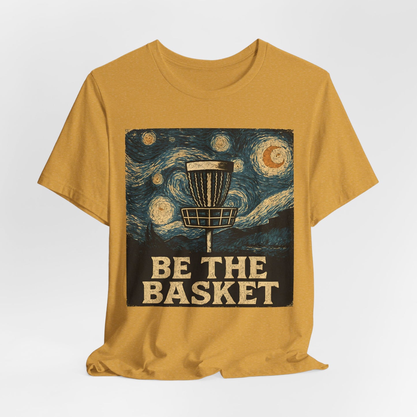 BE THE BASKET Disc Golf Van Gogh 2, Unisex T-Shirt, Disc Golf Shirt
