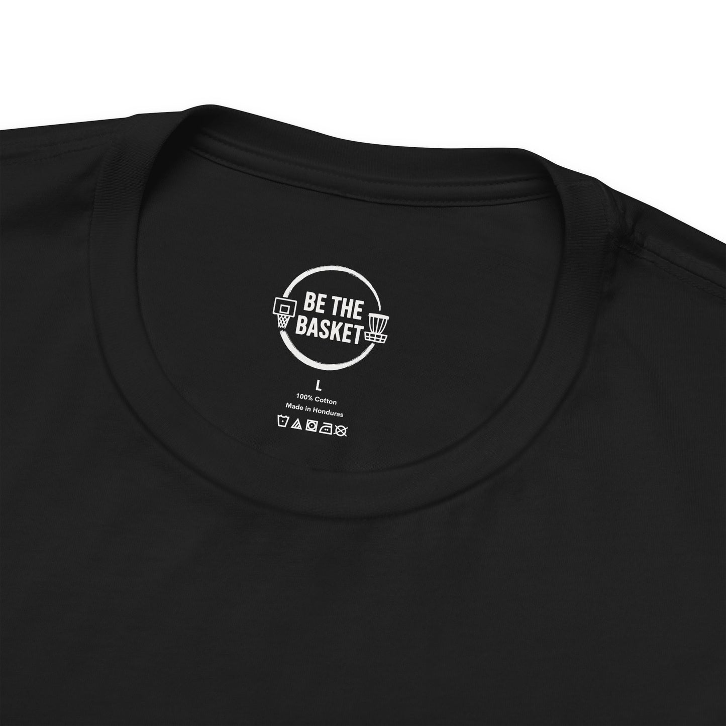 BE THE BASKET Disc Golf Dallas B&W, Unisex Disc Golf T-Shirt