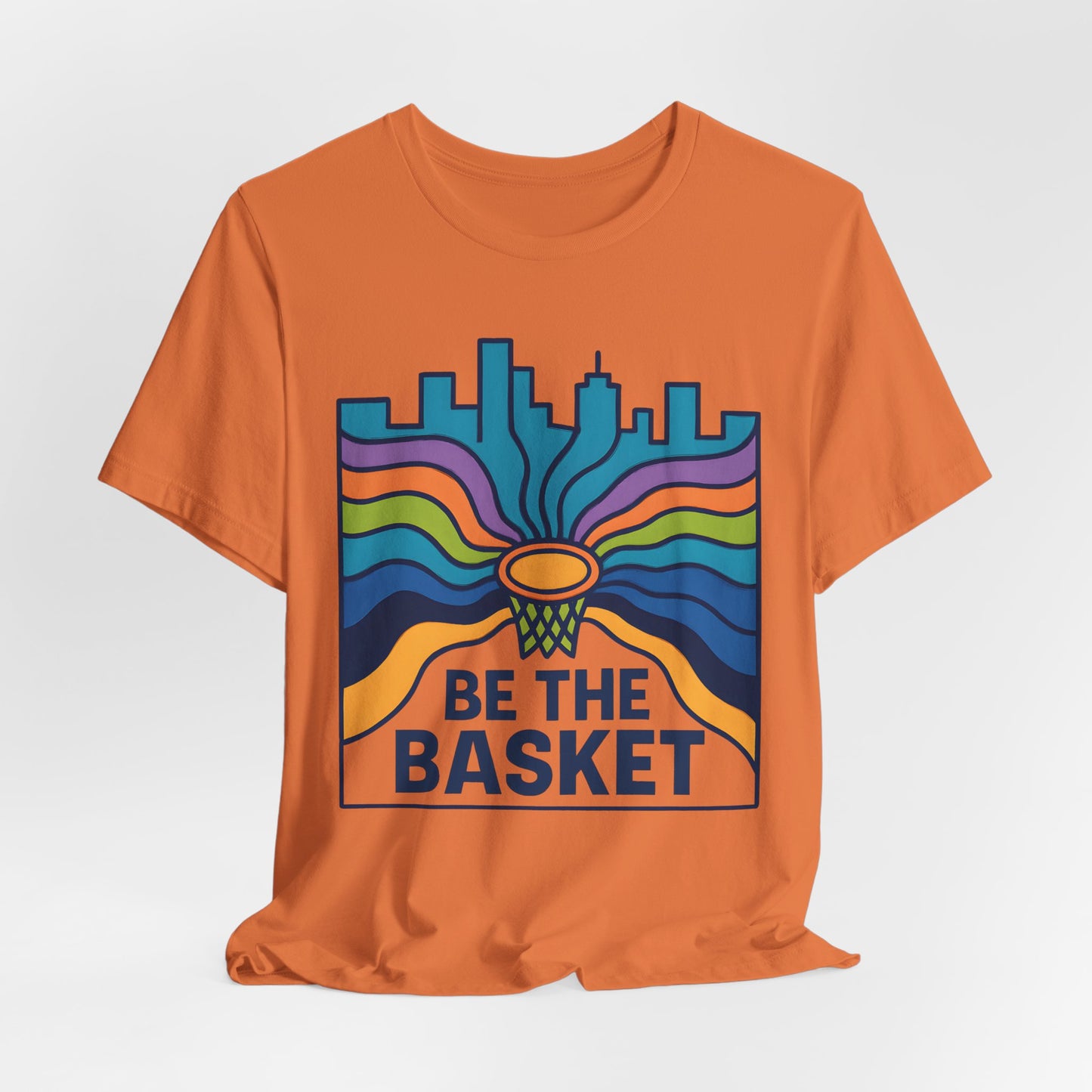 BE THE BASKET Basketball Goal Art Design 3, Unisex T-Shirt, Disc Golf Shirt