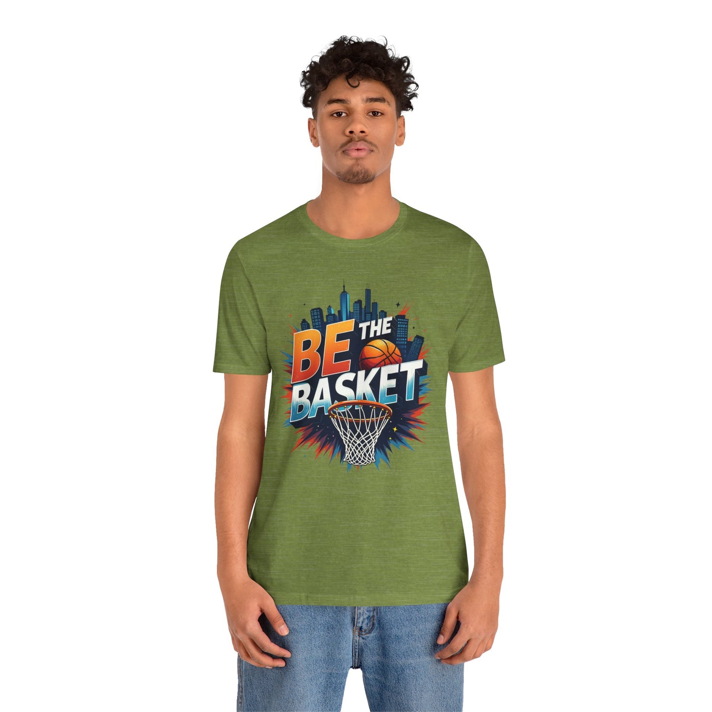 BE THE BASKET Skyline Basketball Unisex T-Shirt, Basketball Shirt
