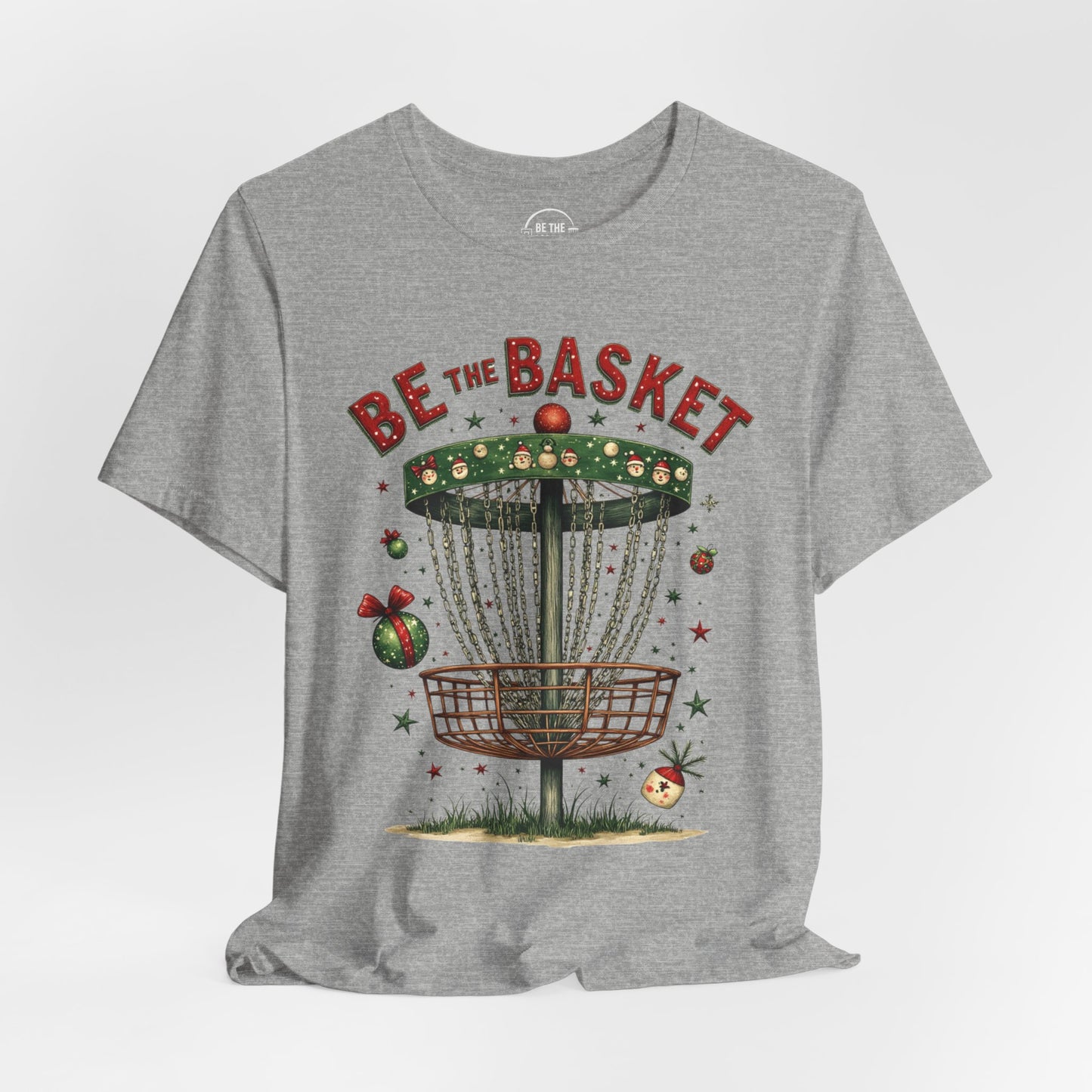 BE THE BASKET Disc Golf Christmas 8 - Disc Golf Unisex T-Shirt
