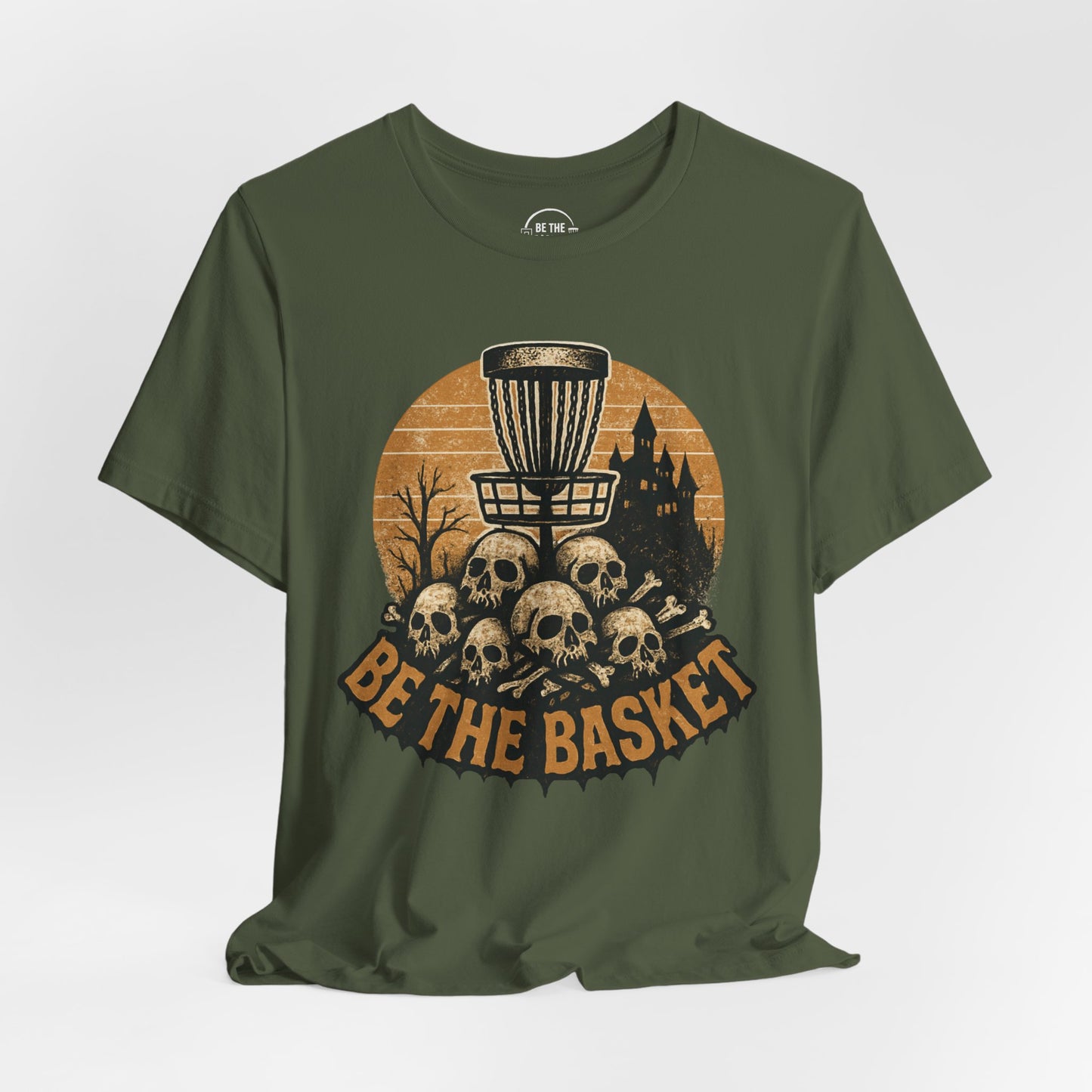 BE THE BASKET Disc Golf Halloween Design 9, Disc Golf Unisex T-Shirt